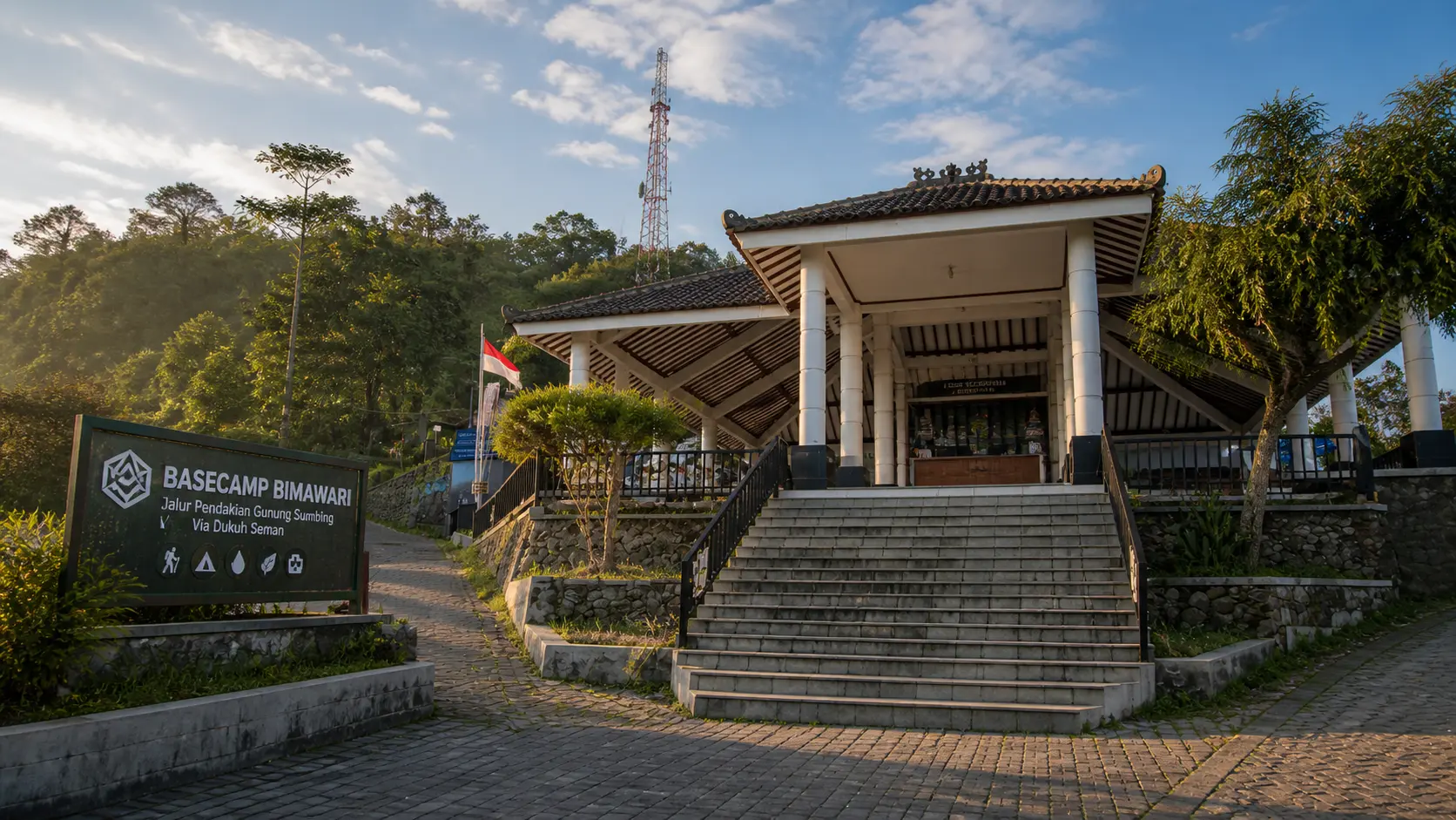 Gedung Basecamp Bimawari di Dukuh Seman